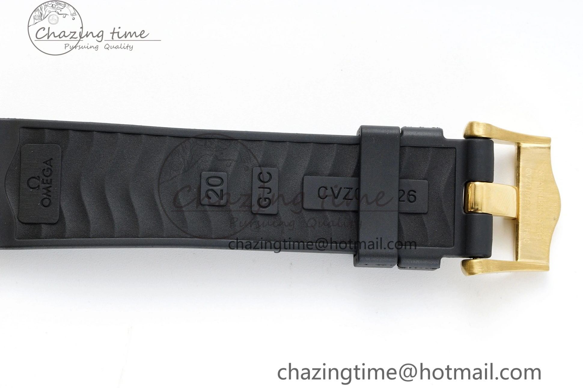 0421 TimelessDesign Speedmaster Moonwatch in Moonshine Gold YG RMF Best Edition YG Dial on Black Rubber Strap Manual Chrono 7834